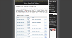 Desktop Screenshot of jerryseinfeldtickets.net